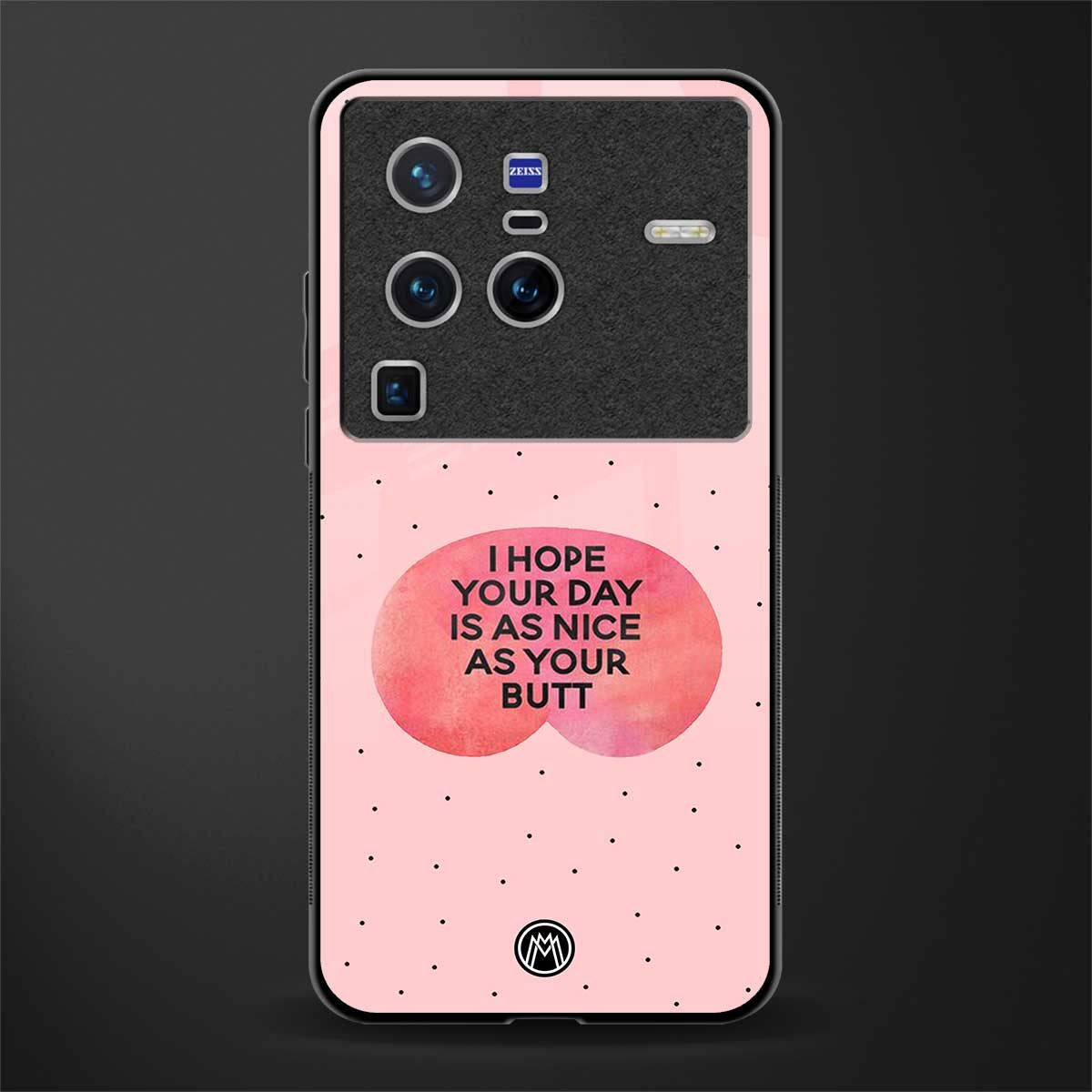 butt day quote glass case for vivo x80 pro 5g image