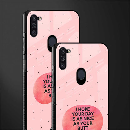 butt day quote glass case for samsung galaxy m11 image-2