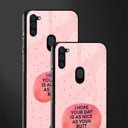 butt day quote glass case for samsung a11 image-2