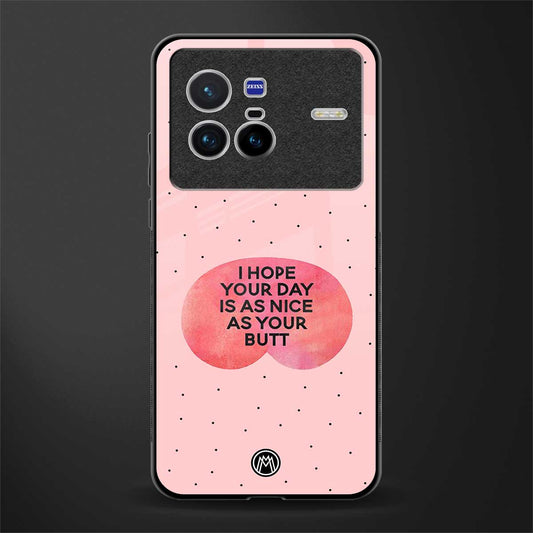 butt day quote glass case for vivo x80 image