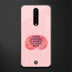 butt day quote glass case for oneplus 8 image