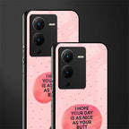 butt day quote back phone cover | glass case for vivo v25 pro 5g