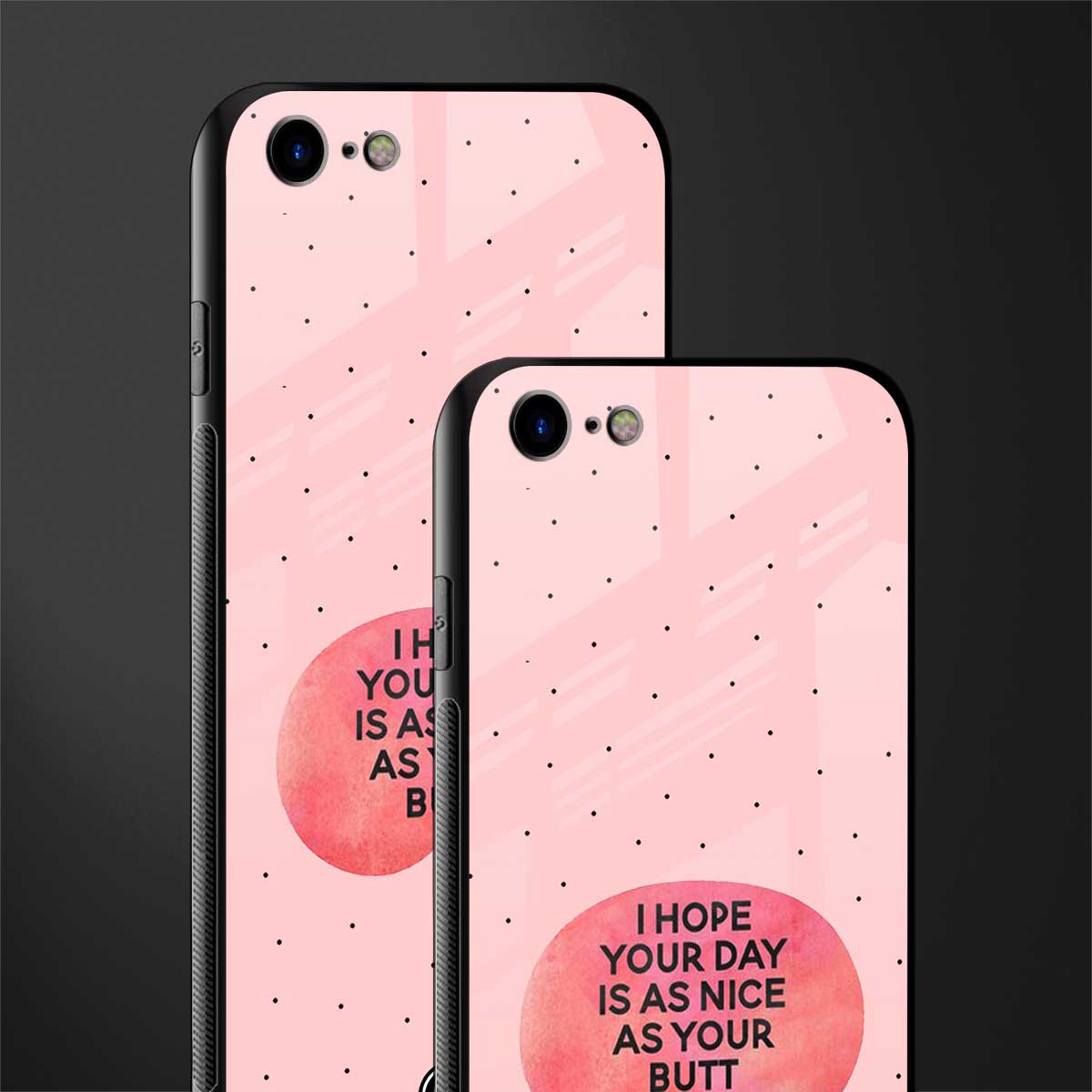 butt day quote glass case for iphone 8 image-2