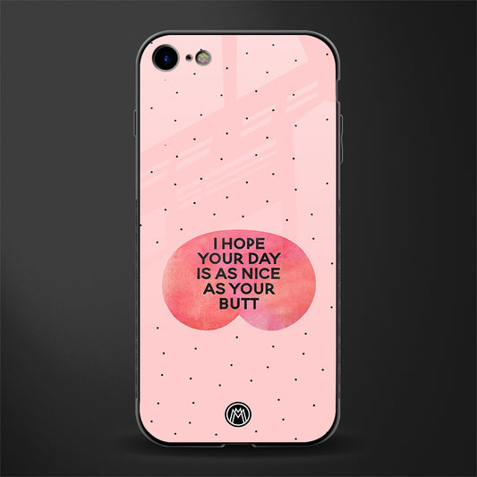 butt day quote glass case for iphone 7 image