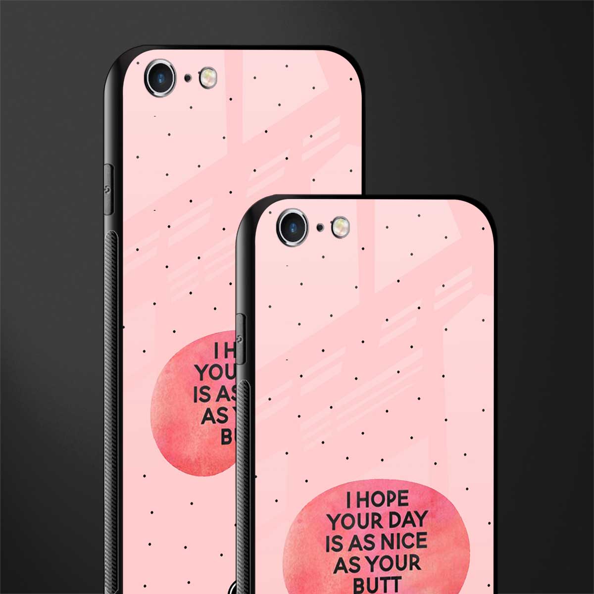 butt day quote glass case for iphone 6 image-2