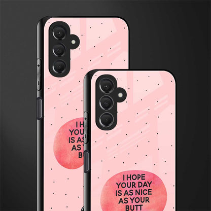 butt day quote back phone cover | glass case for samsun galaxy a24 4g
