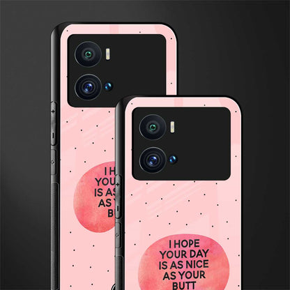 butt day quote back phone cover | glass case for iQOO 9 Pro