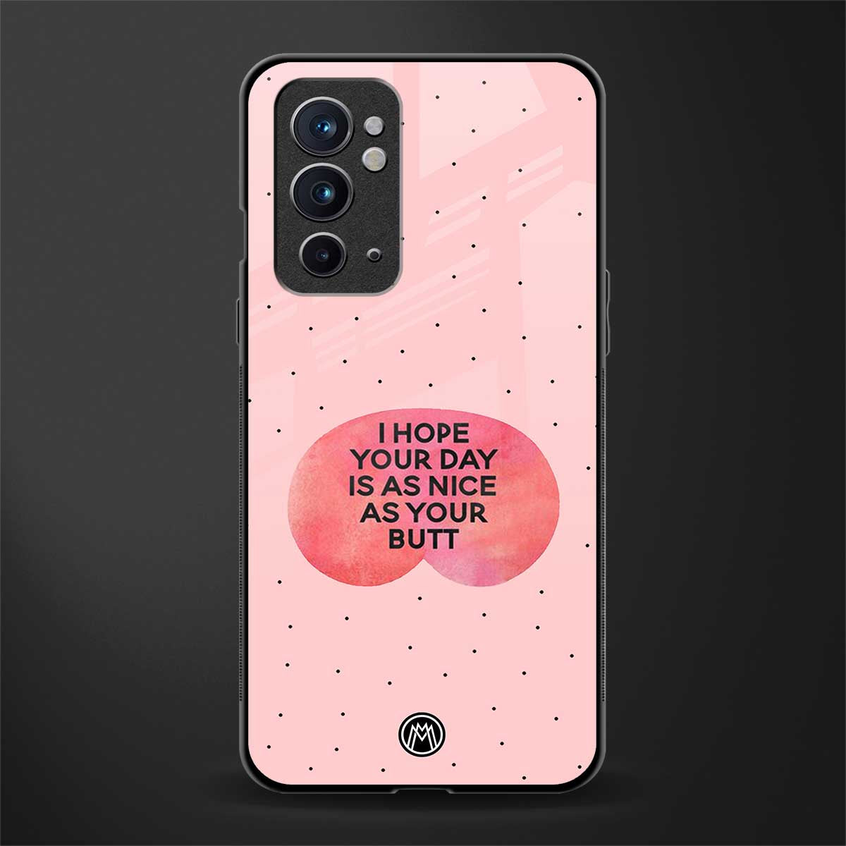 butt day quote glass case for oneplus 9rt image