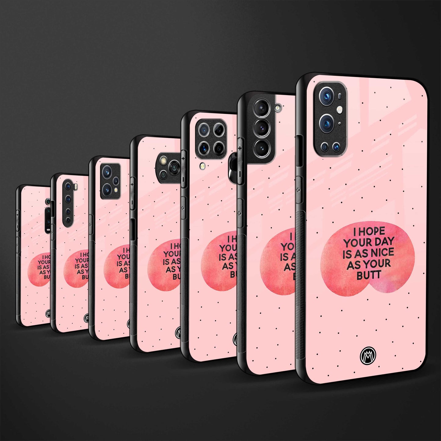 butt day quote glass case for redmi 9i image-3