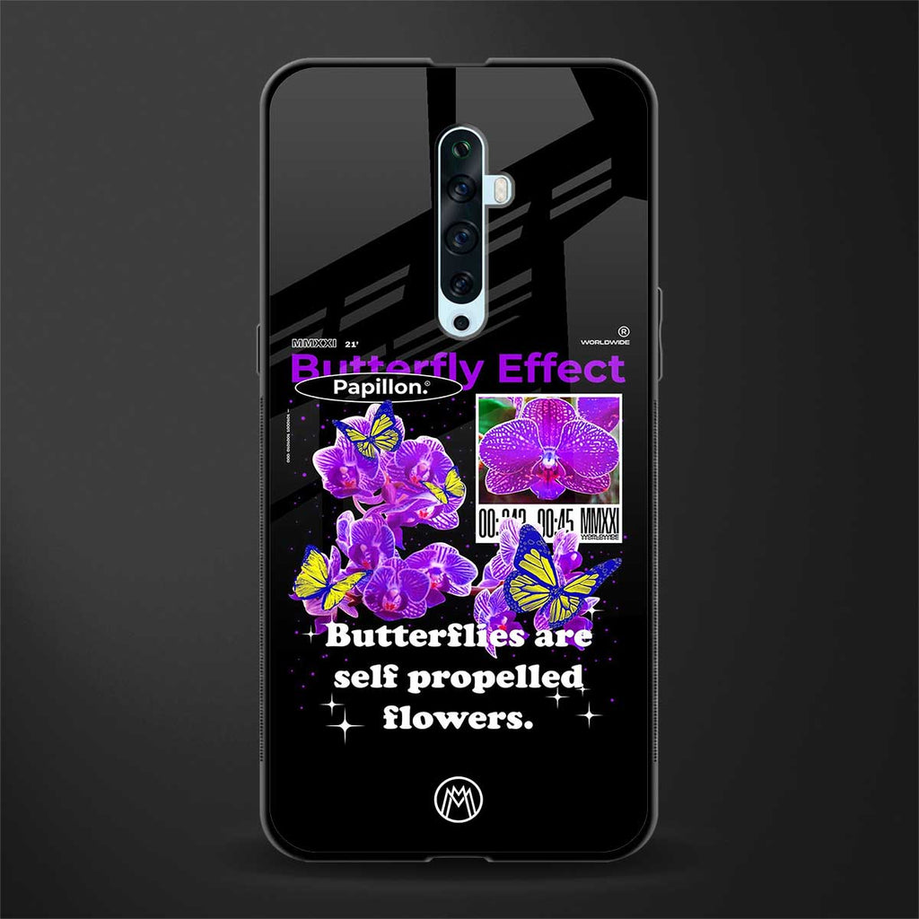butterfly effect glass case for oppo reno 2f image