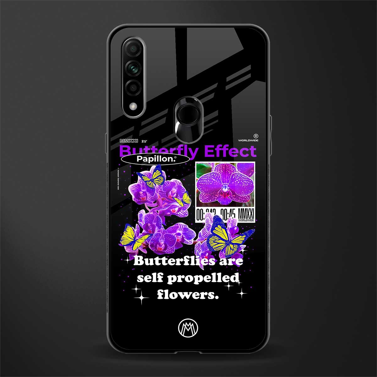 butterfly effect glass case for oppo a31 image