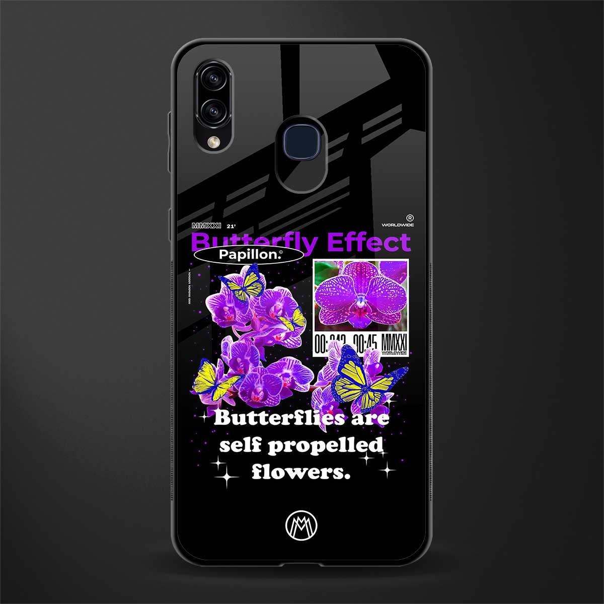 butterfly effect glass case for samsung galaxy m10s image