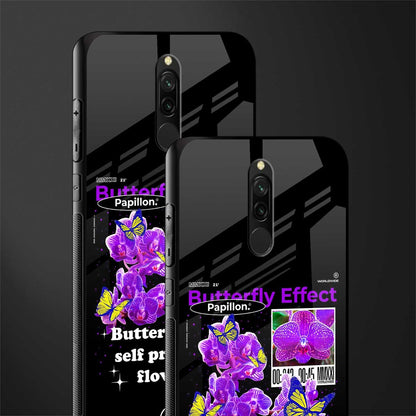 butterfly effect glass case for redmi 8 image-2