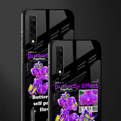 butterfly effect glass case for mi a3 redmi a3 image-2