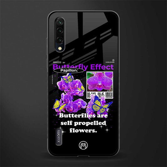 butterfly effect glass case for mi a3 redmi a3 image