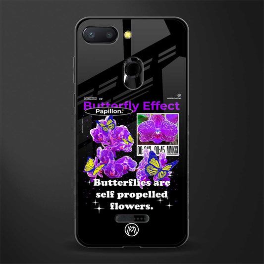 butterfly effect glass case for redmi 6 image