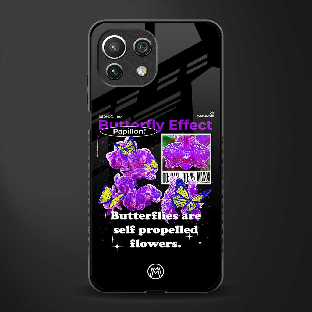 butterfly effect glass case for mi 11 lite image