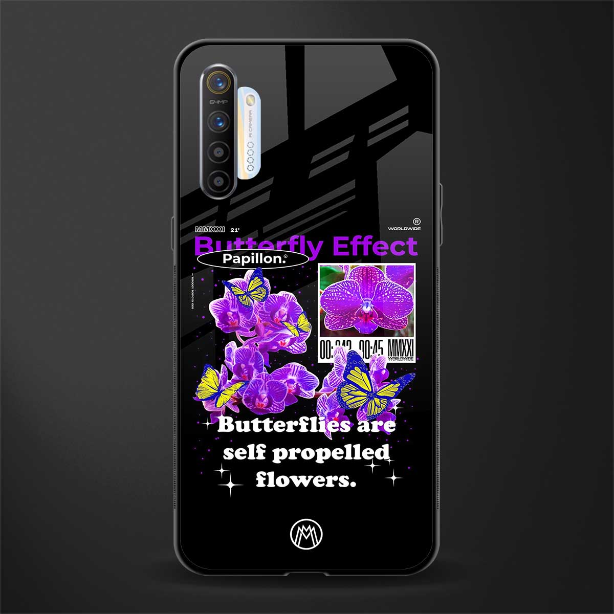 butterfly effect glass case for realme x2 image