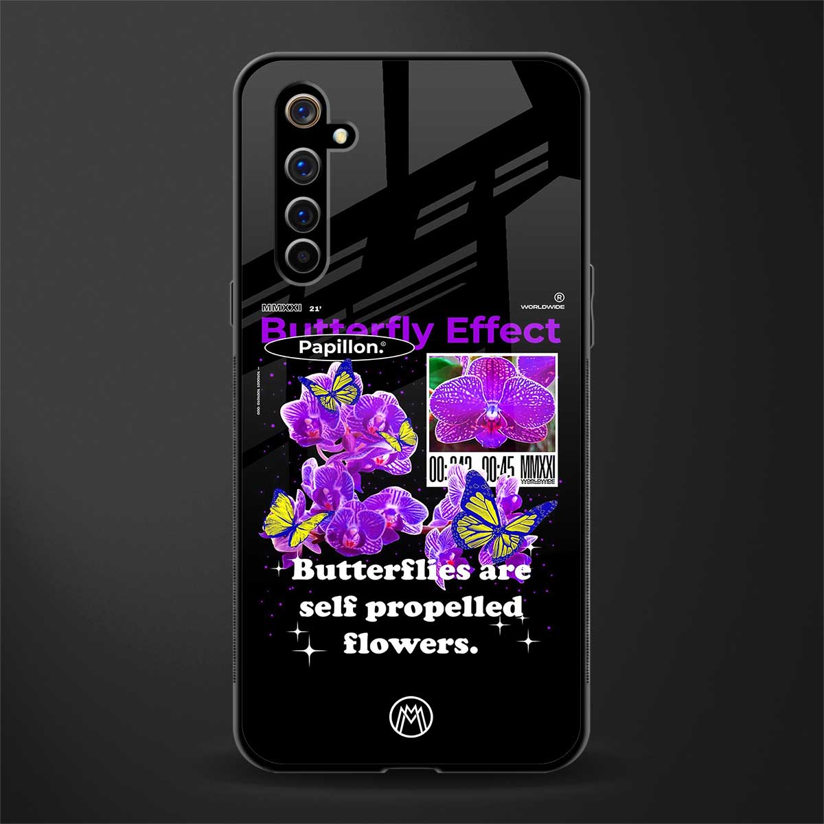 butterfly effect glass case for realme x50 pro image