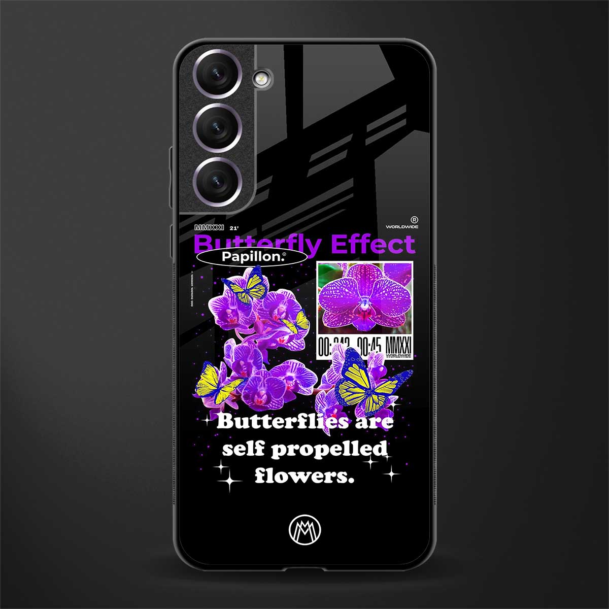 butterfly effect glass case for samsung galaxy s22 5g image