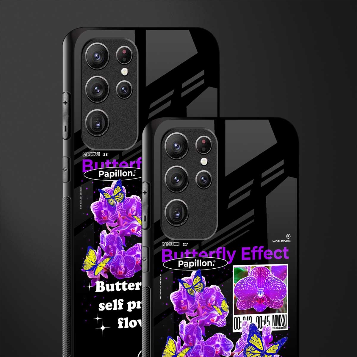 butterfly effect glass case for samsung galaxy s22 ultra 5g image-2