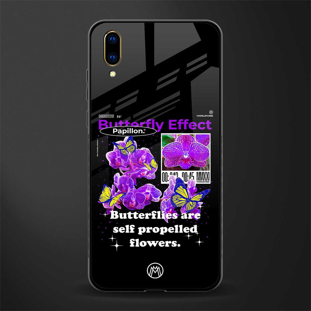 butterfly effect glass case for vivo v11 pro image
