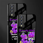 butterfly effect glass case for vivo y20 image-2