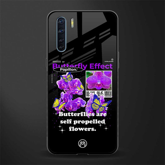 butterfly effect glass case for oppo f15 image