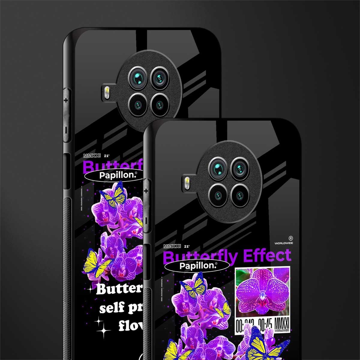 butterfly effect glass case for mi 10i image-2