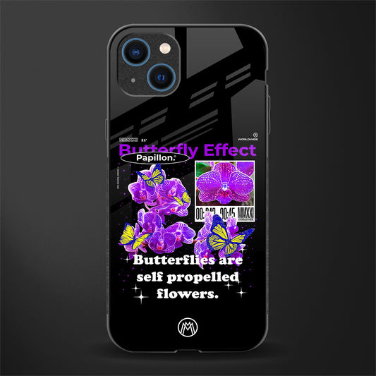 butterfly effect glass case for iphone 13 image