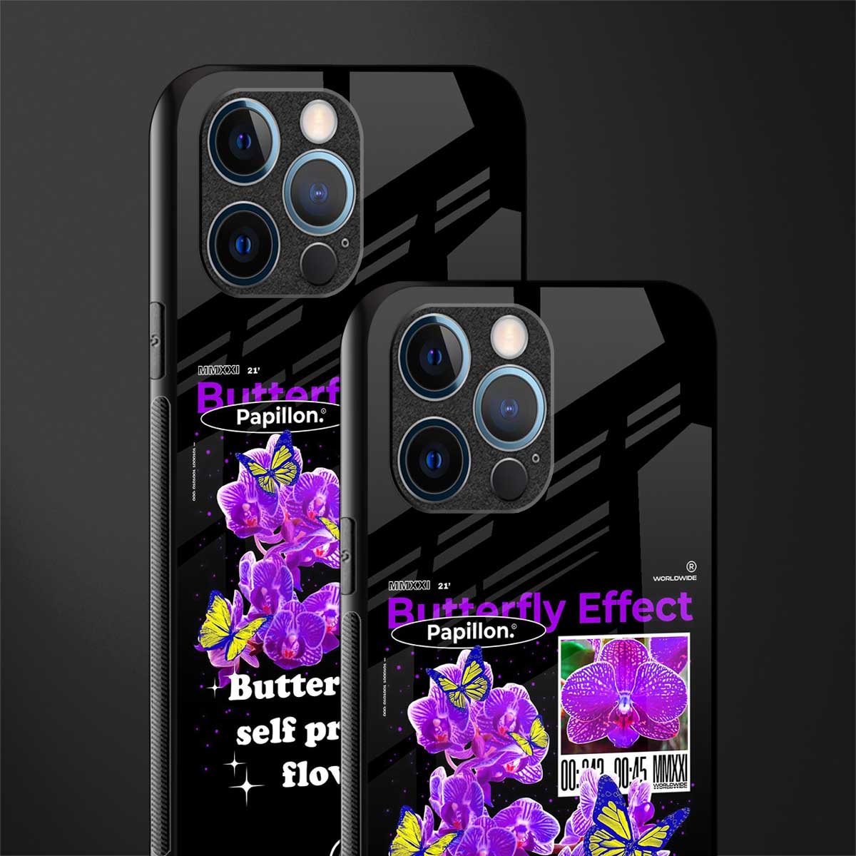 butterfly effect glass case for iphone 12 pro image-2