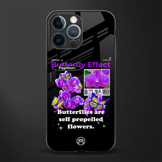 butterfly effect glass case for iphone 12 pro image