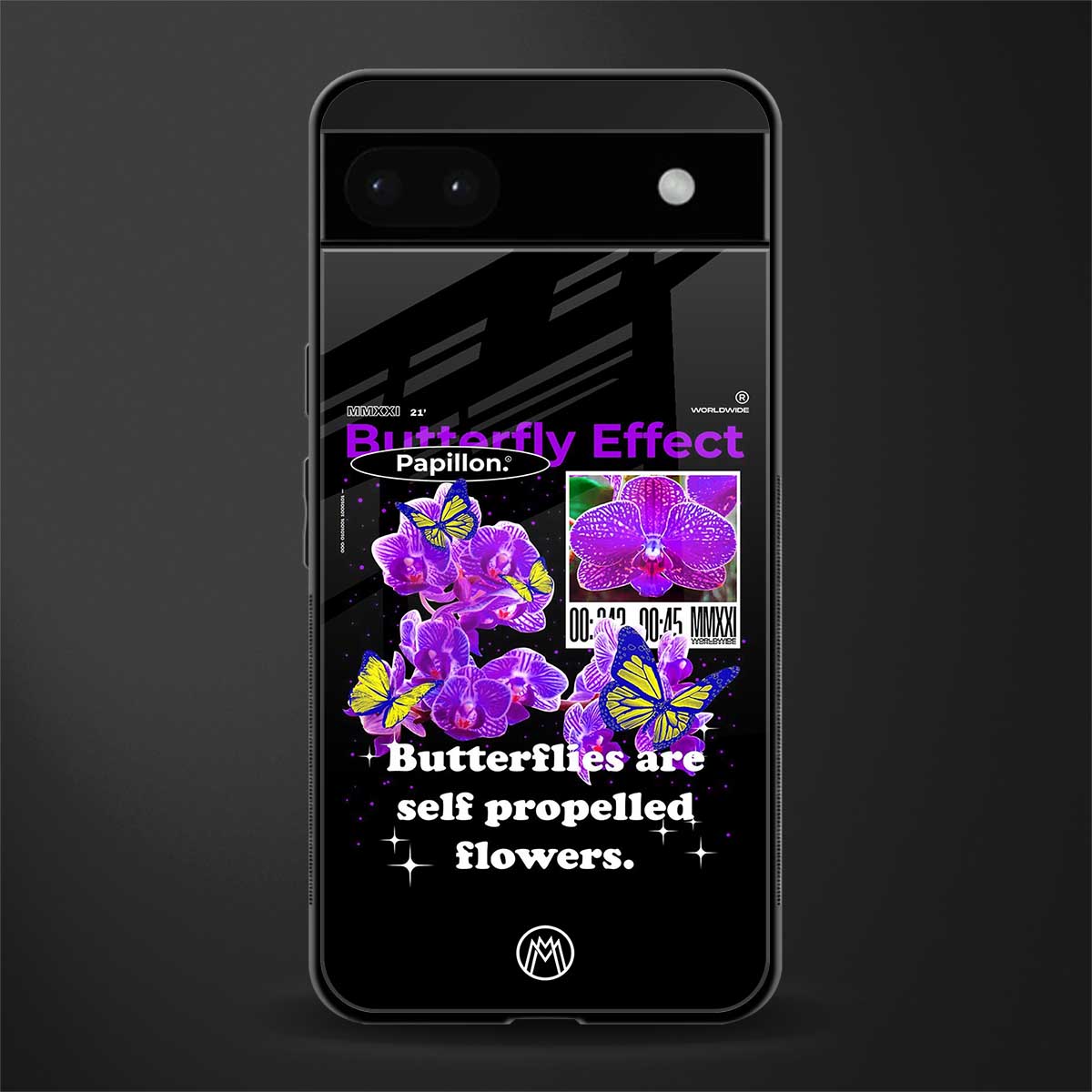 butterfly effect back phone cover | glass case for google pixel 6a