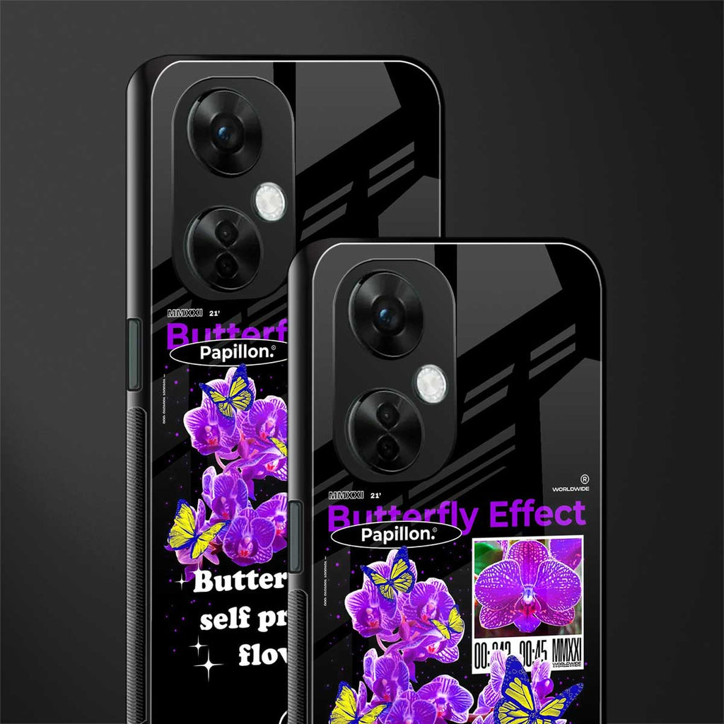 butterfly effect back phone cover | glass case for oneplus nord ce 3 lite