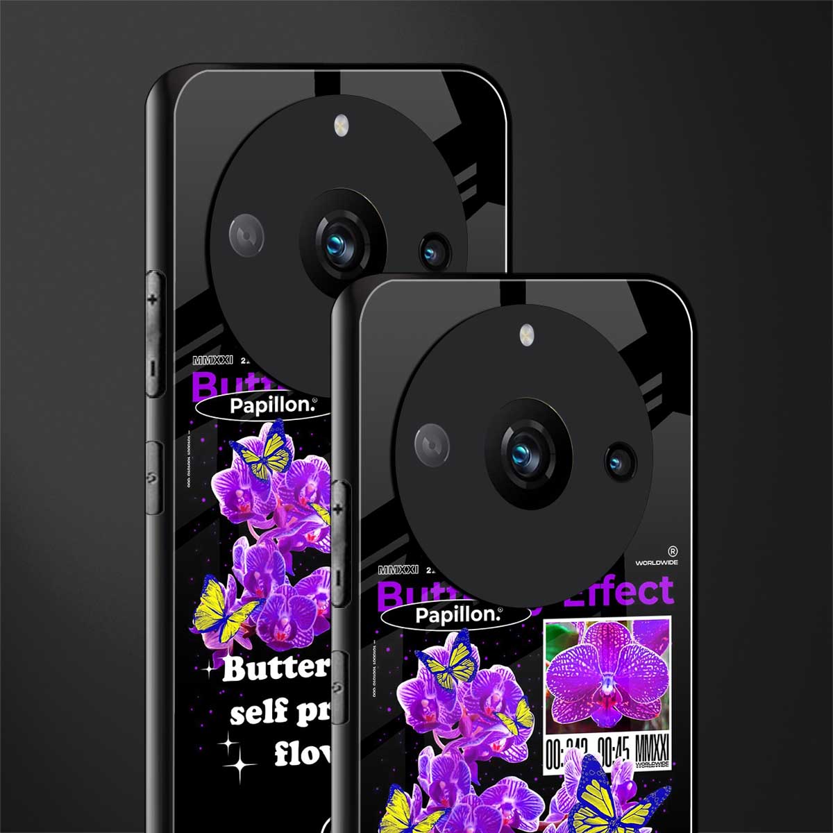 butterfly effect back phone cover | glass case for realme 11 pro 5g
