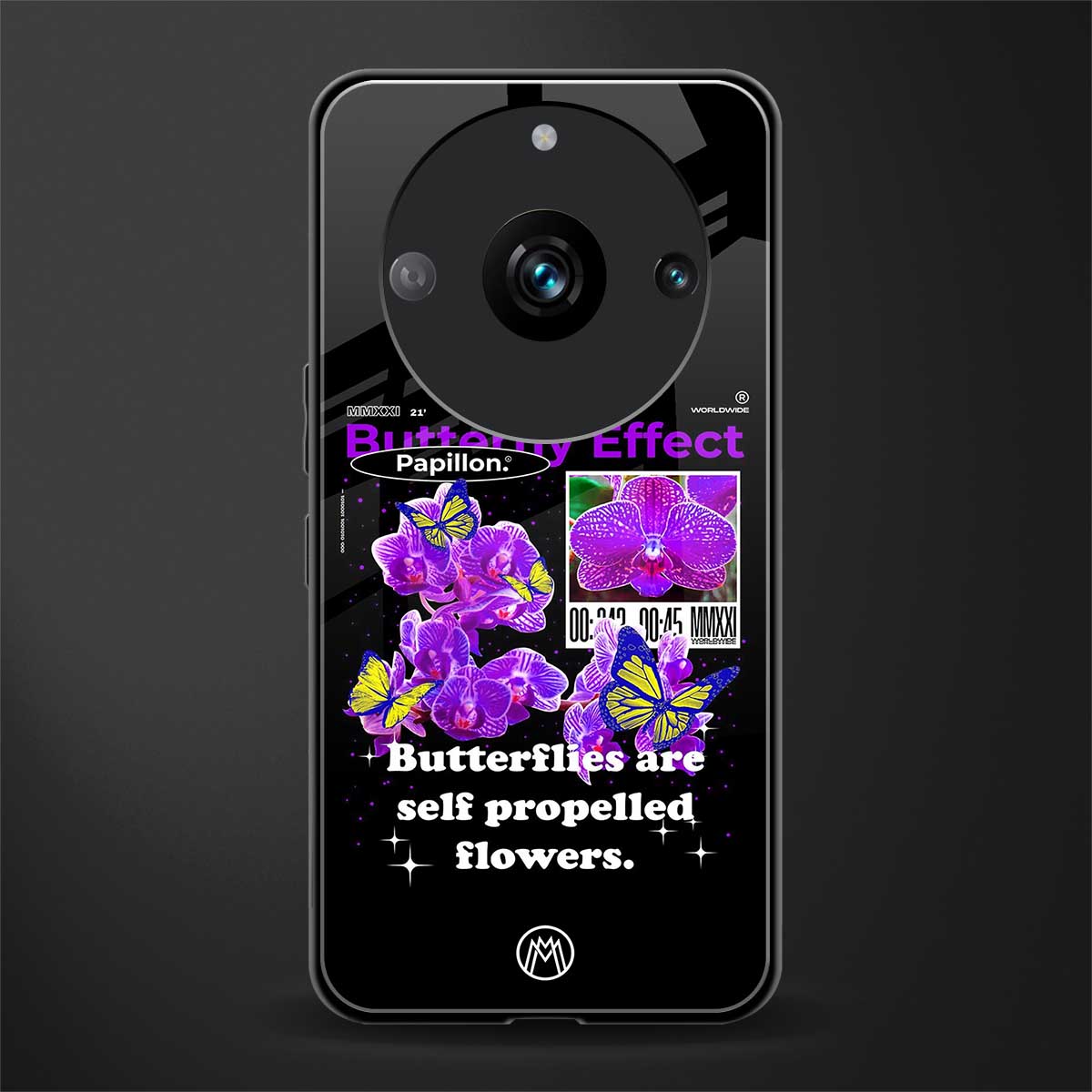 butterfly effect back phone cover | glass case for realme 11 pro 5g