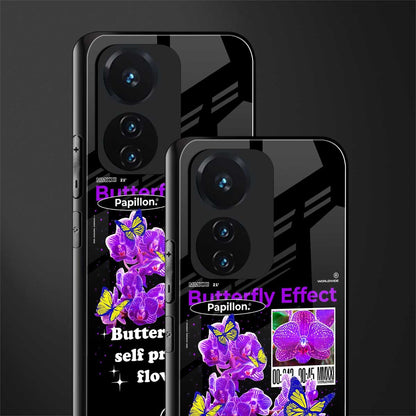 butterfly effect back phone cover | glass case for vivo t1 44w 4g