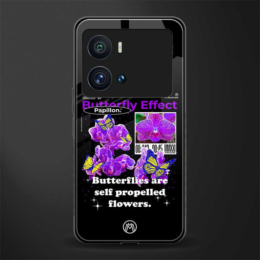 butterfly effect back phone cover | glass case for iQOO 9 Pro