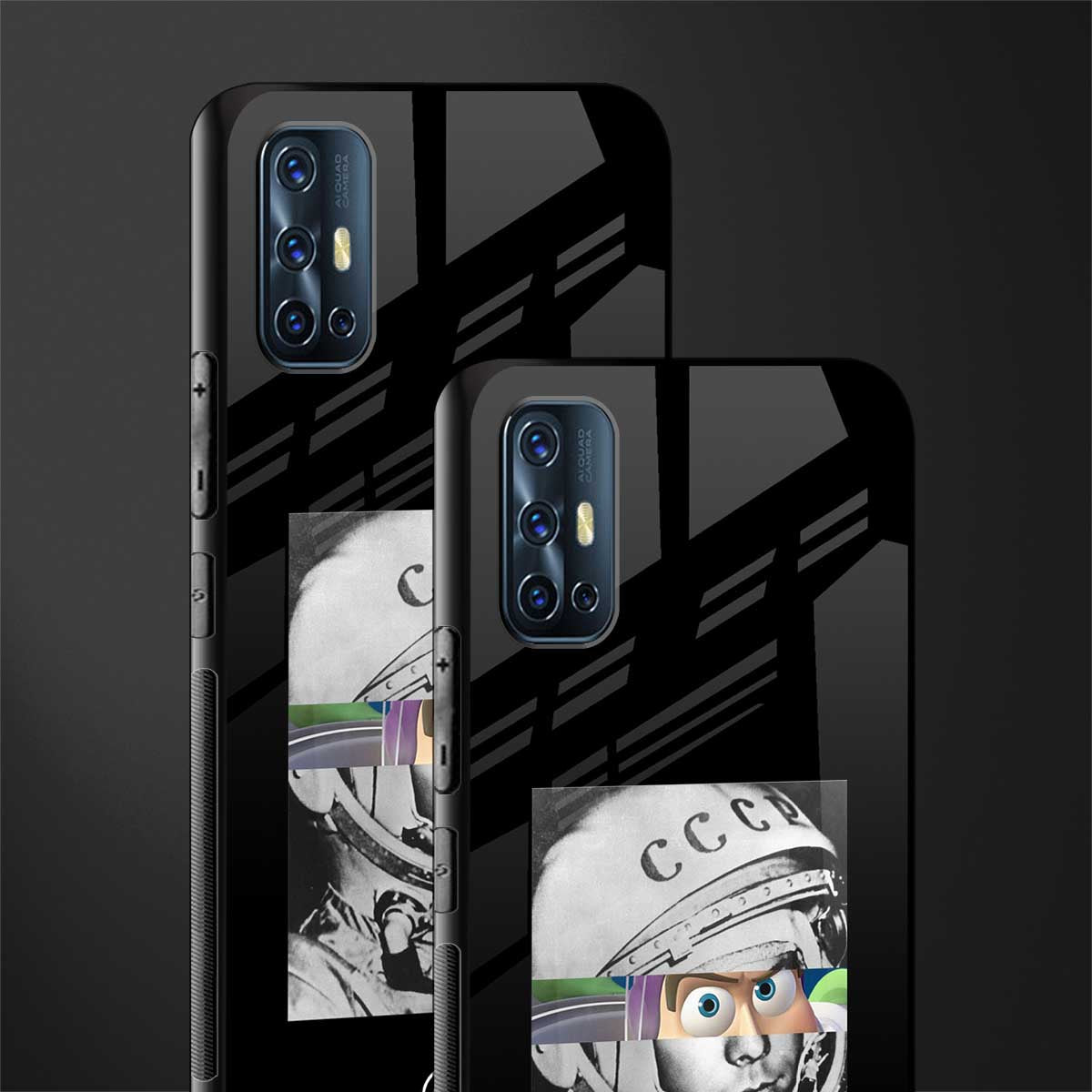 buzz lightyear astronaut mobile glass case for vivo v17 image-2