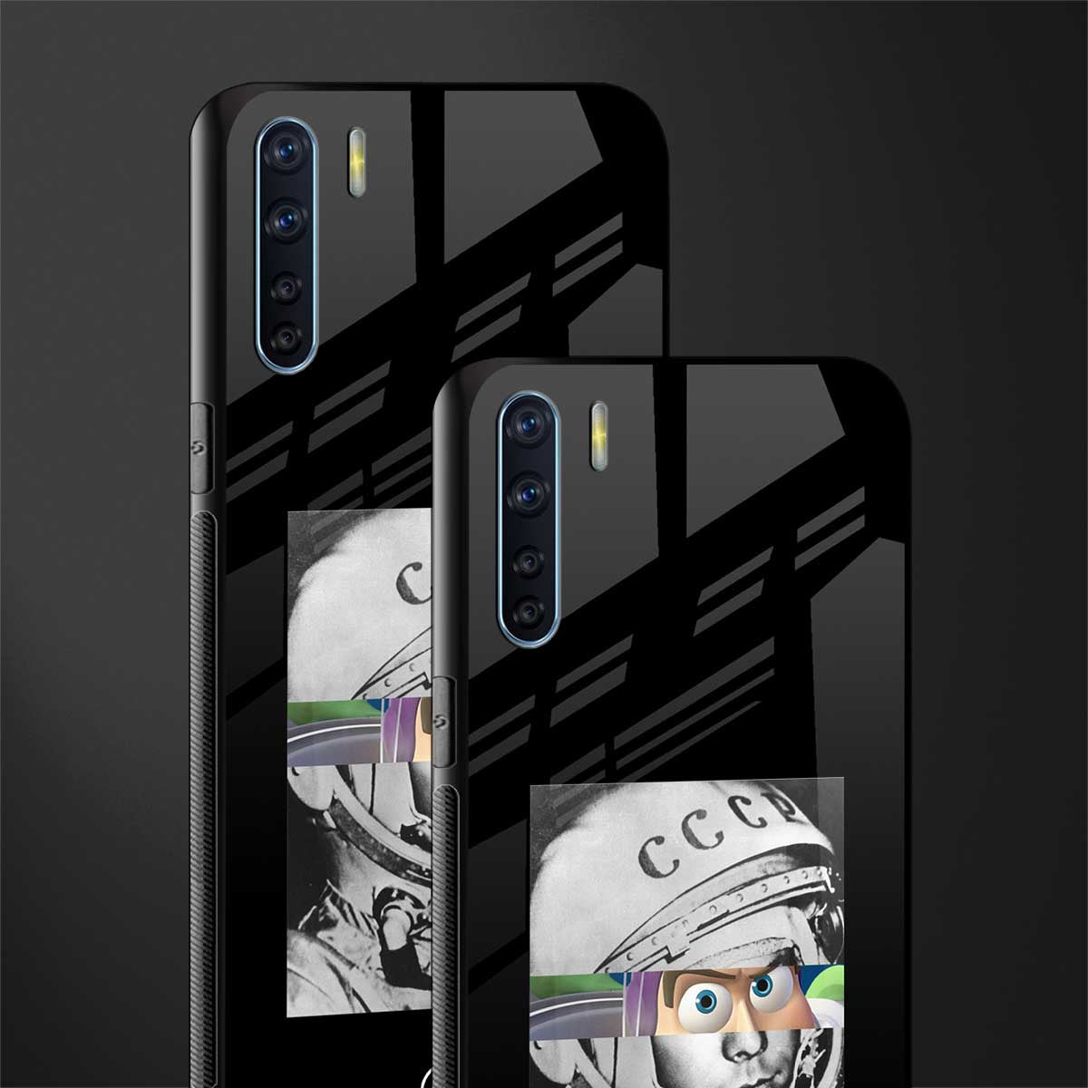 buzz lightyear astronaut mobile glass case for oppo f15 image-2