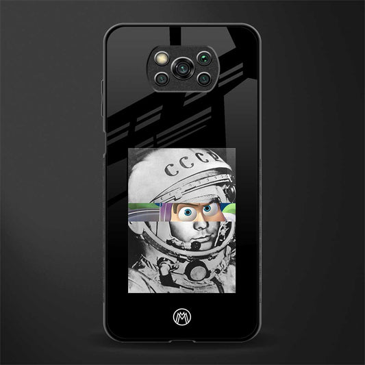 buzz lightyear astronaut mobile glass case for poco x3 image