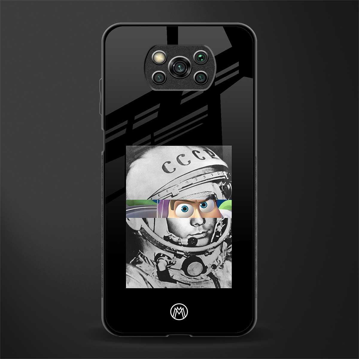 buzz lightyear astronaut mobile glass case for poco x3 pro image