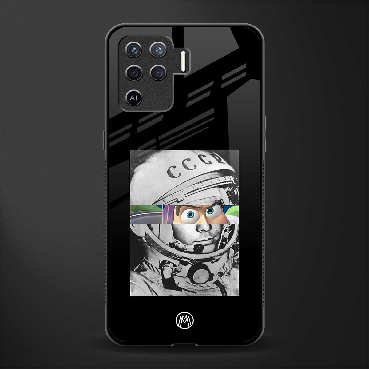 buzz lightyear astronaut mobile glass case for oppo f19 pro image