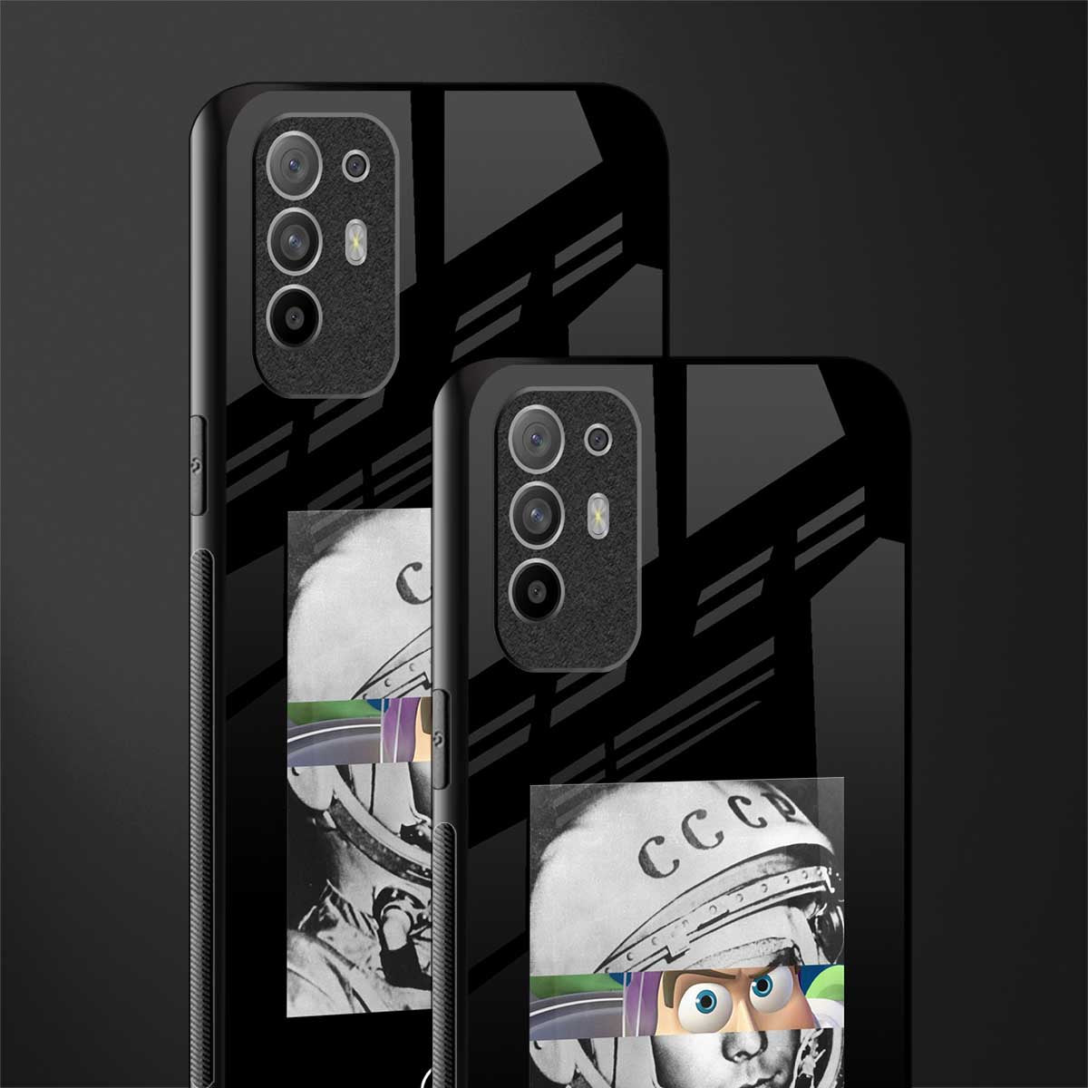 buzz lightyear astronaut mobile glass case for oppo f19 pro plus image-2
