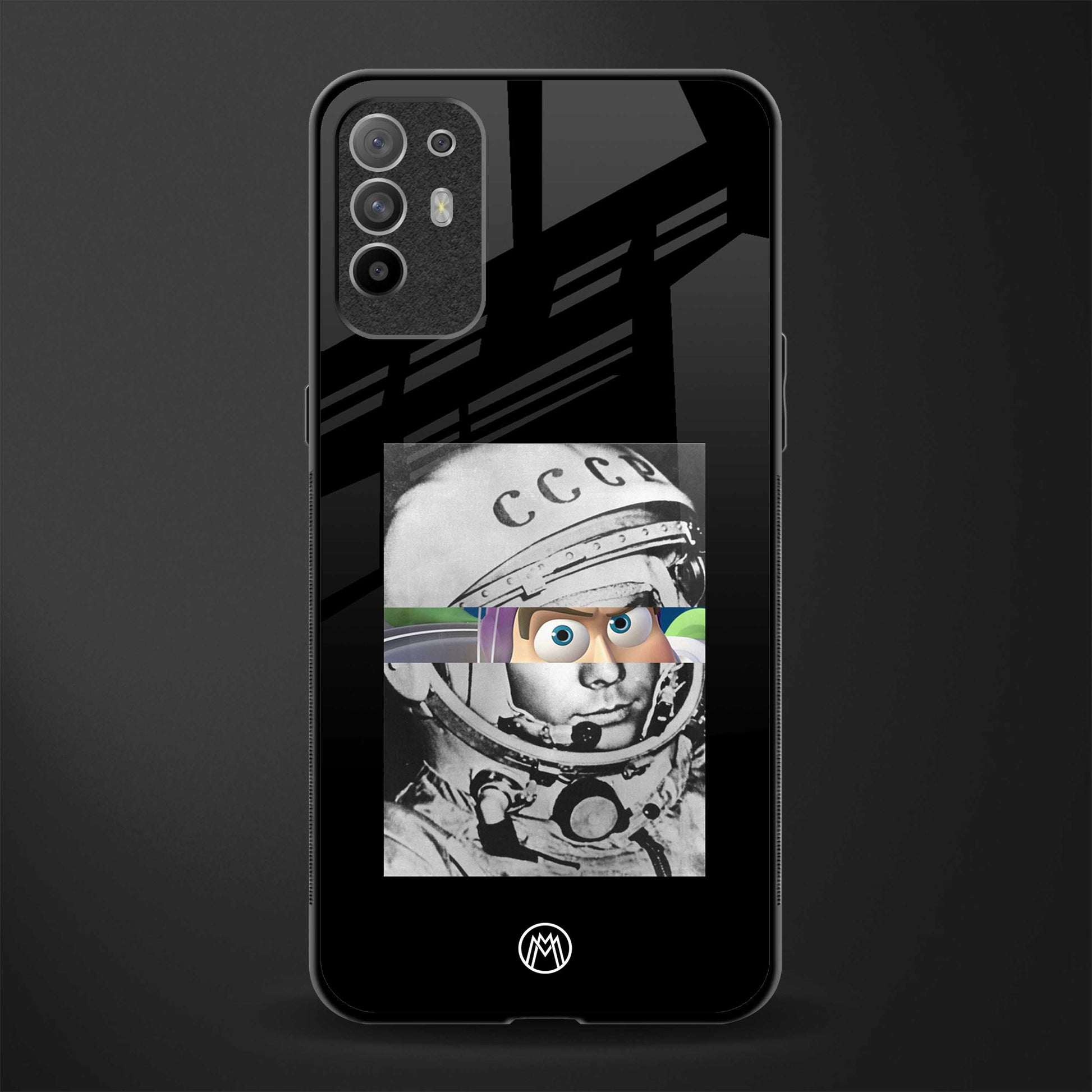 buzz lightyear astronaut mobile glass case for oppo f19 pro plus image