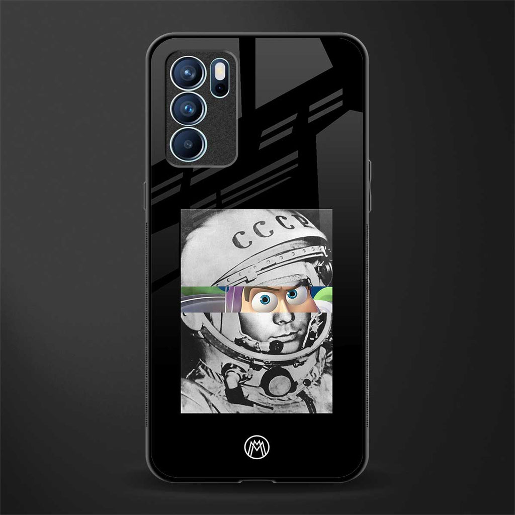 buzz lightyear astronaut mobile glass case for oppo reno6 5g image