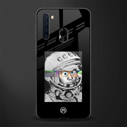 buzz lightyear astronaut mobile glass case for samsung a21 image