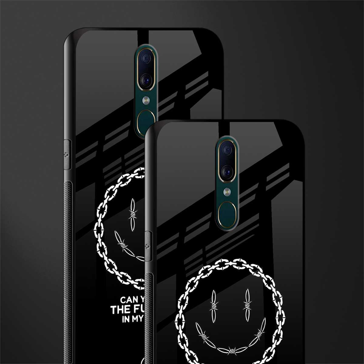 buzz off glass case for oppo a9 image-2