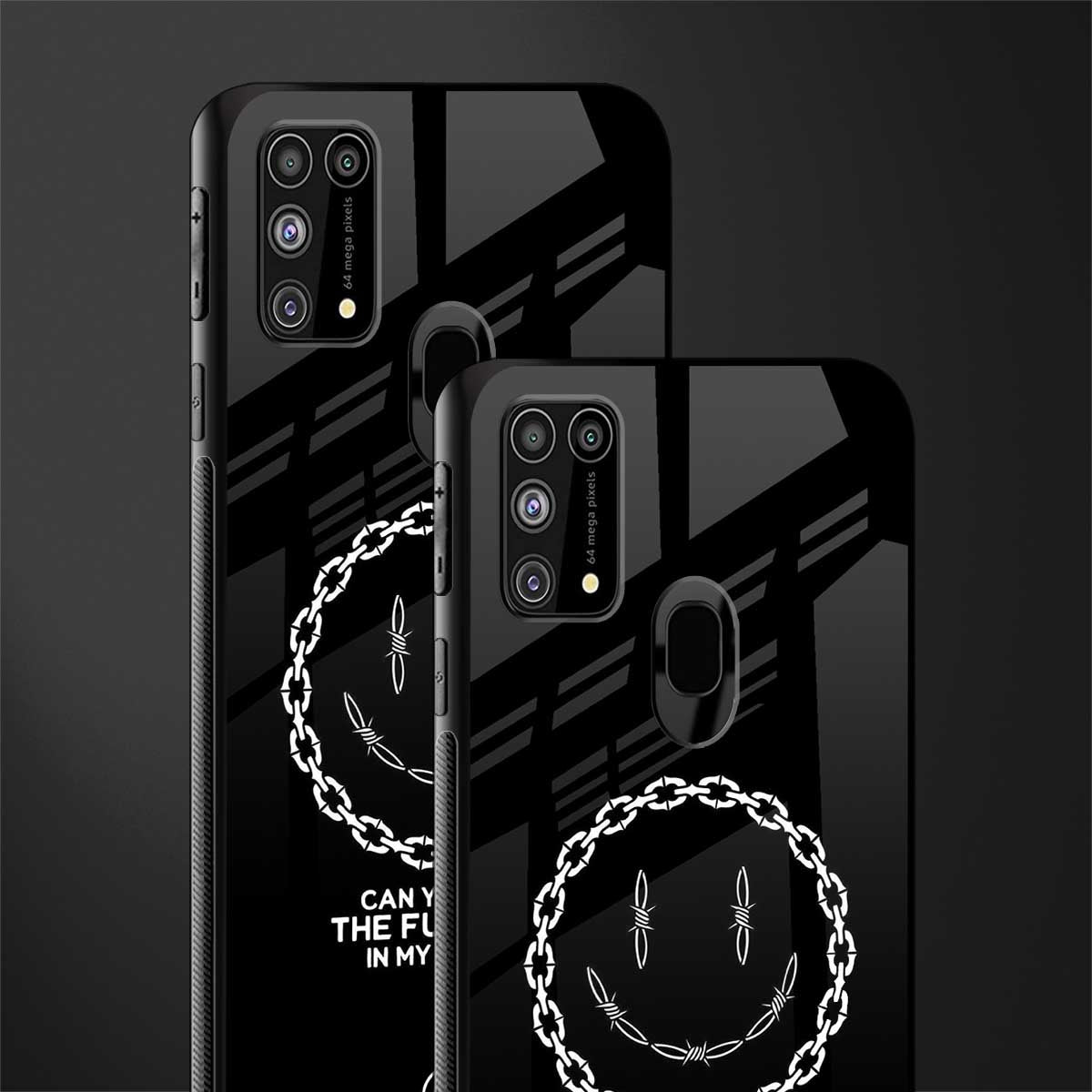 buzz off glass case for samsung galaxy f41 image-2