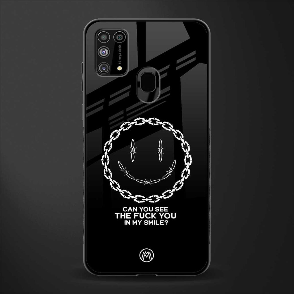 buzz off glass case for samsung galaxy f41 image